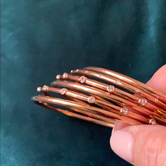 Torrid Silver & Rose Gold Tone Bangles NWOT - Picture 3 of 6